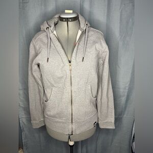 American Giant Light Gray Women's Zip-Up Hoodie